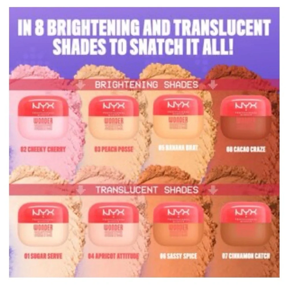 NYX Professional Makeup Wonder Snatch Lifting Setting Powder, Cheeky Cherry